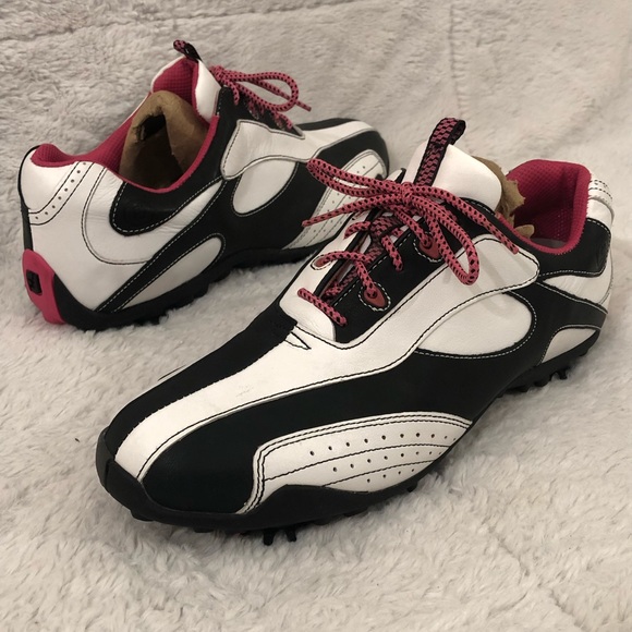 FootJoy Shoes - FootJoy LoPro Collection Black White Pink 97061 Golf Shoes Womens Size 10 M NEW